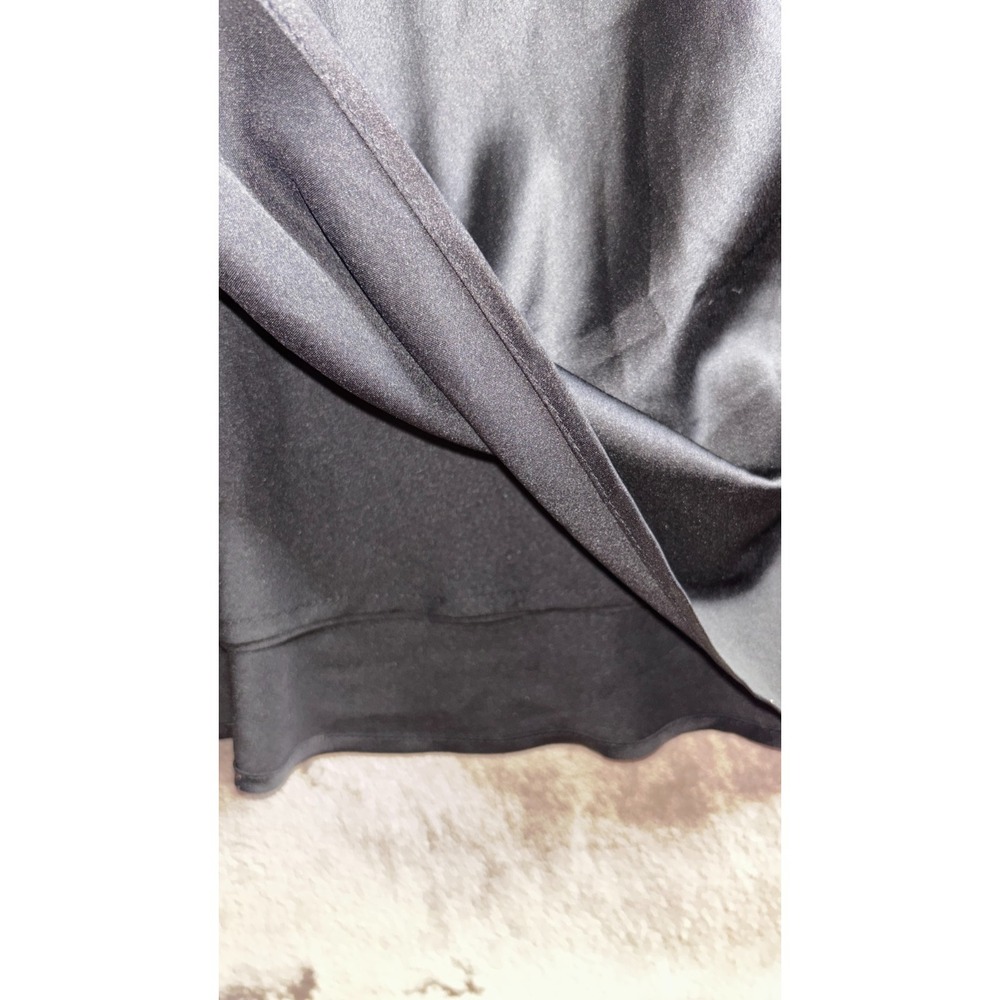 Show Me Your Mumu Lisa Maxi Dress Women Small Black Luxe Satin Self Lined Halter - Picture 9 of 16